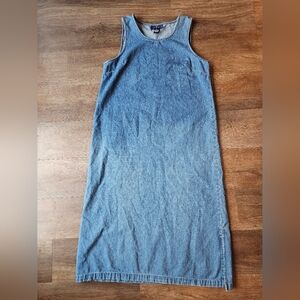 Original Ty Wear Womens Jean Dress Sleeveless Tank Jumper Denim Midi